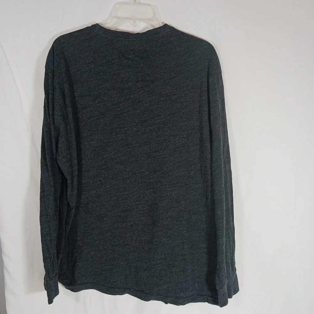 Polo Ralph Lauren Long Sleeve T-Shirt Mens XL Gray Excellent Classic Fit Pony